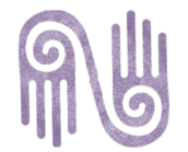 Perfect Pressure Massage and Reflexology Purple Hand Logo
